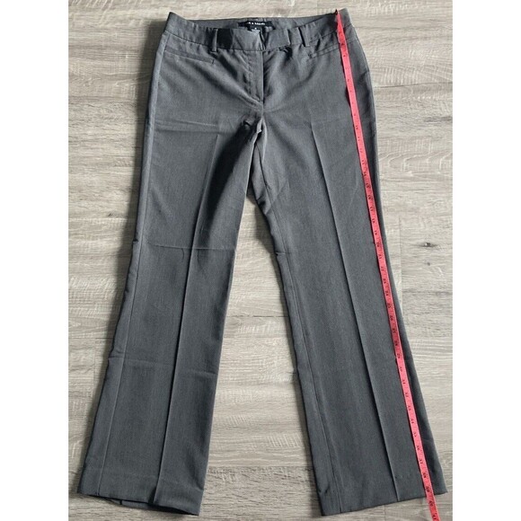 Zac & Rachel Women's Wide Straight Leg Dress Pants Gray Size 6 Stretchy Pull On - Picture 1 of 5